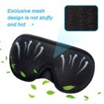 3D Sleeping Mask Block Out Light Soft Padded Sleep Mask For Eyes Slaapmasker Eye Shade Blindfold Sleeping Aid Face Mask Eyepatch - Image 3