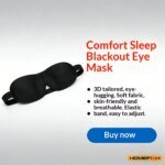 Breathable 3D Adjustable Sleep Mask – Blocks Light, Allows Air Circulation for Eyes, Unisex Comfort Fit - Image 4