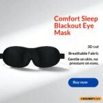 Breathable 3D Adjustable Sleep Mask – Blocks Light, Allows Air Circulation for Eyes, Unisex Comfort Fit