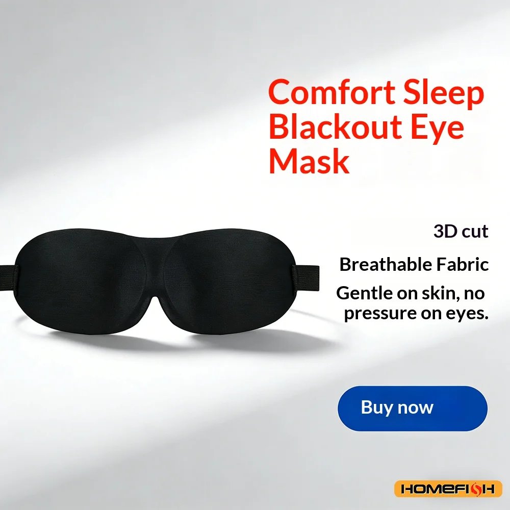 24227-8fu6og.jpg Breathable 3D Adjustable Sleep Mask – Blocks Light, Allows Air Circulation for Eyes, Unisex Comfort Fit - Image 1