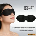 Breathable 3D Adjustable Sleep Mask – Blocks Light, Allows Air Circulation for Eyes, Unisex Comfort Fit - Image 2