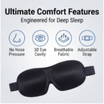 Breathable 3D Adjustable Sleep Mask – Blocks Light, Allows Air Circulation for Eyes, Unisex Comfort Fit - Image 6