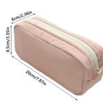 New High Quality Solid Color Pen Bag Zipper Design Large Capacity Pencil Case Portable Stationery Bag Back To School - Image 6