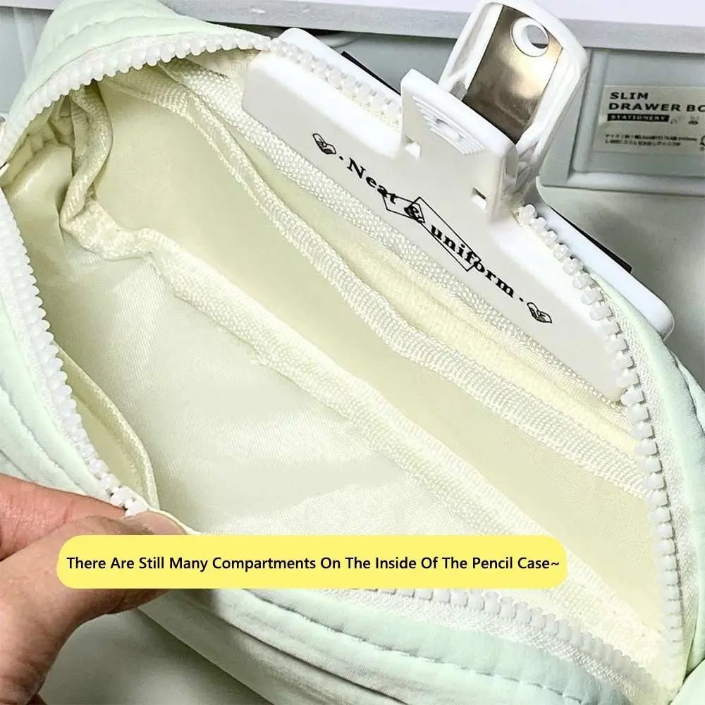 New High Quality Solid Color Pen Bag Zipper Design Large Capacity Pencil Case Portable Stationery Bag Back To School New High Quality Solid Color Pen Bag Zipper Design Large Capacity Pencil Case Portable Stationery Bag Back To School