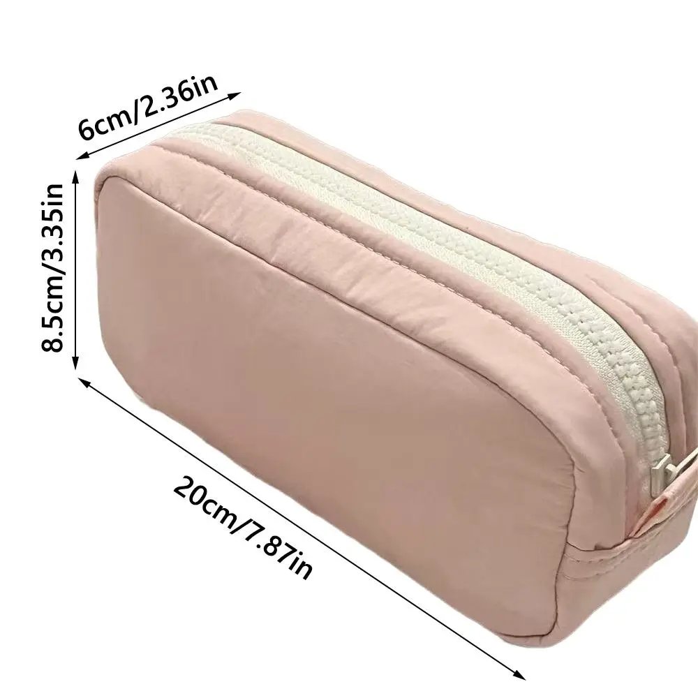 New High Quality Solid Color Pen Bag Zipper Design Large Capacity Pencil Case Portable Stationery Bag Back To School New High Quality Solid Color Pen Bag Zipper Design Large Capacity Pencil Case Portable Stationery Bag Back To School