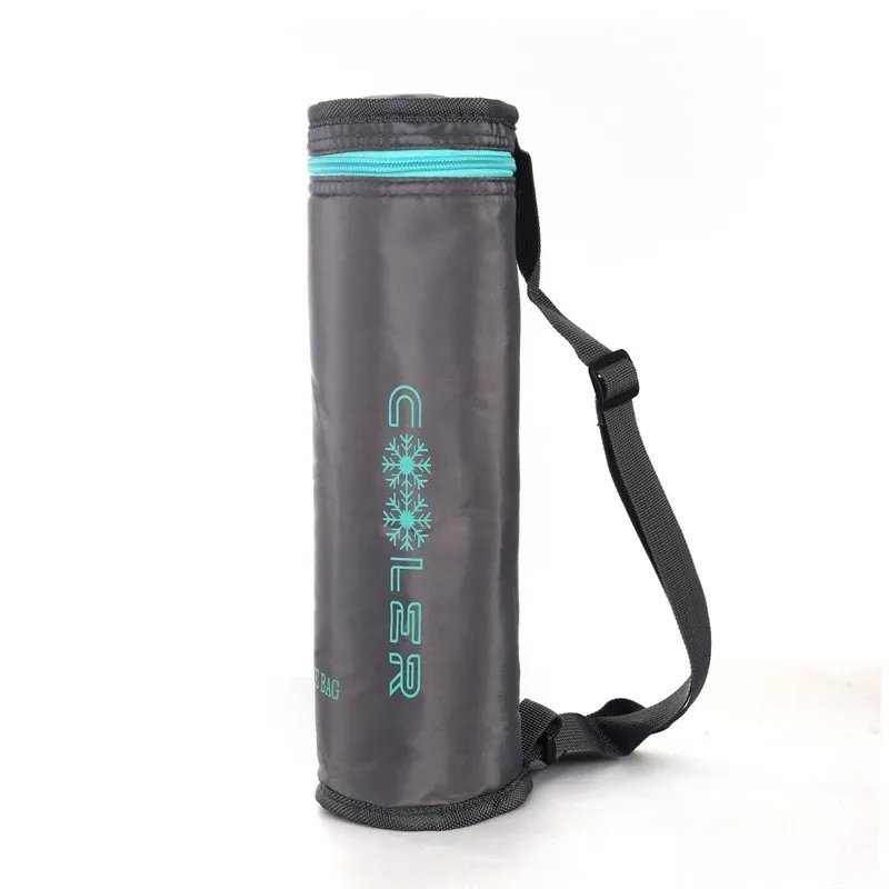 Portable Oxford Cloth Circular Insulated Bottle, Cooler Bags, Camping Accessories, Water Bottle Bag, 1.5L