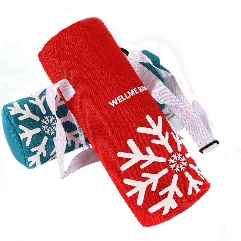 Portable Oxford Cloth Circular Insulated Bottle, Cooler Bags, Camping Accessories, Water Bottle Bag, 1.5L