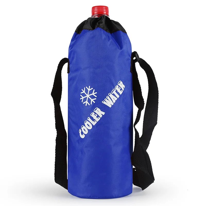 Portable Oxford Cloth Circular Insulated Bottle, Cooler Bags, Camping Accessories, Water Bottle Bag, 1.5L