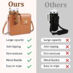 Purse Cup Holder Bag with Strap- Outdoor Portable Crossbody Water Bottle Storage Bag for Stanley Cup Tumbler 40 oz - Image 5