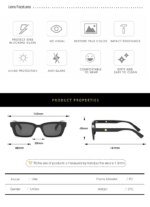 Women Rectangle Vintage Sunglasses Brand Designer Retro Points Sun Glasses Female Lady Eyeglass Cat Eye Driver Goggles - Image 6