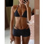 Dot Sexy 3Pcs Bikinis Set Female Swimsuit Women Three-Piece Swimwear Beach Swim Wear Bathing Suits Brazilian Bikini Pool Bather - Image 2