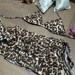 Fashion Leopard Print Women Swimsuit Padded 3-Piece Set Bikini Set Push Up Sexy Swimsuit Beach Vacations - Image 5