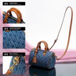 Women's Shoulder Bag 2025 New Cowboy Splicing Pillow Bag, Casual Party Women's Handbag - Image 4