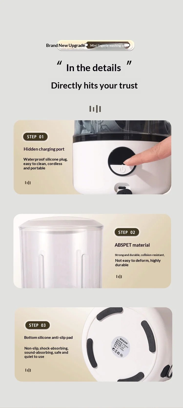 Mini Portable LED Washing Machine 2L White 2000mAh Rechargeable Turbine Laundry Cup for Children’s Underwear Socks Mini Portable LED Washing Machine 2L White 2000mAh Rechargeable Turbine Laundry Cup for Children’s Underwear Socks