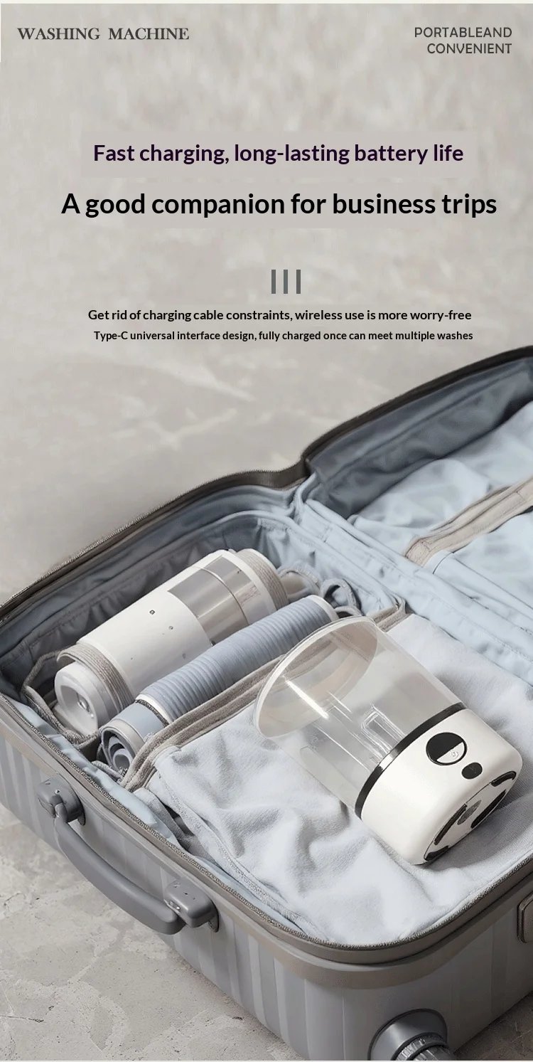 Mini Portable LED Washing Machine 2L White 2000mAh Rechargeable Turbine Laundry Cup for Children’s Underwear Socks Mini Portable LED Washing Machine 2L White 2000mAh Rechargeable Turbine Laundry Cup for Children’s Underwear Socks