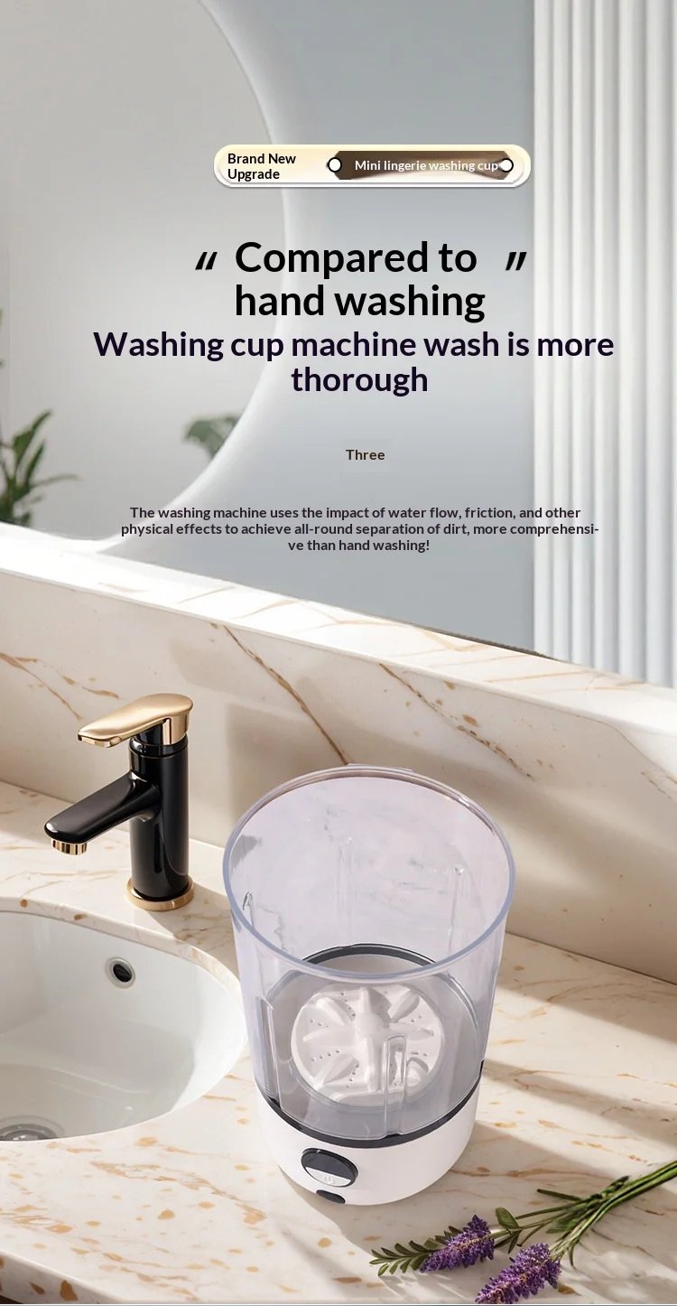 Mini Portable LED Washing Machine 2L White 2000mAh Rechargeable Turbine Laundry Cup for Children’s Underwear Socks Mini Portable LED Washing Machine 2L White 2000mAh Rechargeable Turbine Laundry Cup for Children’s Underwear Socks