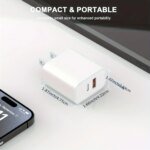 40W Macaron Color Quick Dual Port Charger For IPhone Charger With 6FT Lightning Cord Compatible For IPhone 14 13 12 11 Pro Max - Image 3