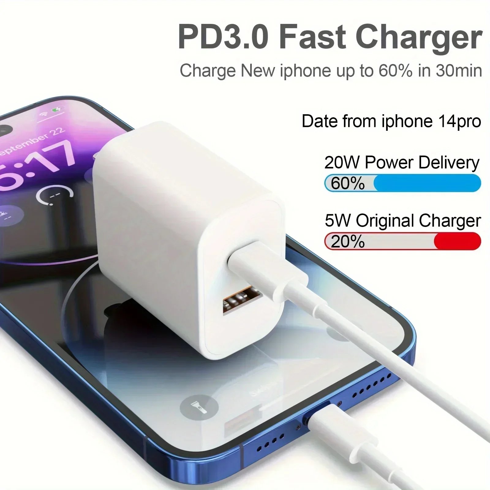 40W Macaron Color Quick Dual Port Charger For IPhone Charger With 6FT Lightning Cord Compatible For IPhone 14 13 12 11 Pro Max 40W Macaron Color Quick Dual Port Charger For IPhone Charger With 6FT Lightning Cord Compatible For IPhone 14 13 12 11 Pro Max