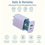 40W Macaron Color Quick Dual Port Charger For IPhone Charger With 6FT Lightning Cord Compatible For IPhone 14 13 12 11 Pro Max - Image 5