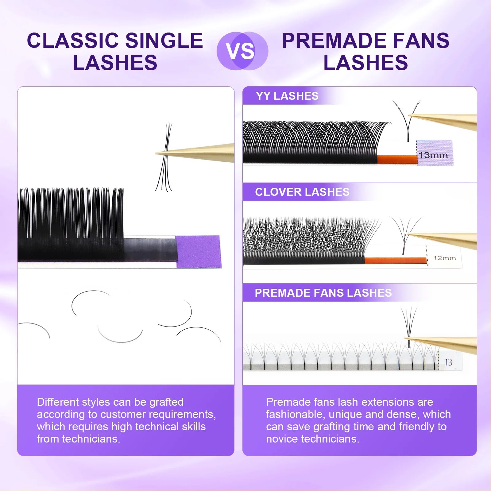 6Rows Classic Individual Eyelash Extension Lashes Matte Black Professional Soft Natural 6Rows Classic Individual Eyelash Extension Lashes Matte Black Professional Soft Natural
