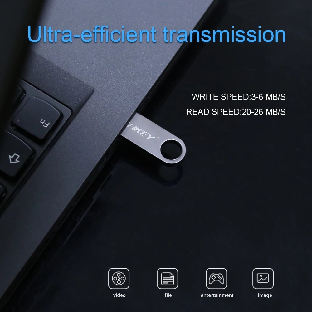 TECHKEY usb flash drive 64GB 32GB 16GB 8G 4G pen drive pendrive флешка waterproof silver u disk memoria cel usb stick gift