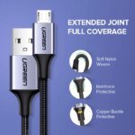 Ugreen Micro USB Cable 2A Nylon Fast Charging USB Cable for Samsung Xiaomi HTC USB Charger Data Cable Mobile Phone Cable - Image 6