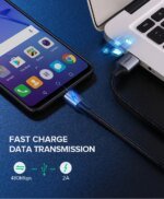 Ugreen Micro USB Cable 2A Nylon Fast Charging USB Cable for Samsung Xiaomi HTC USB Charger Data Cable Mobile Phone Cable - Image 2