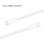 240W USB C to C Charger Cable Type C Fast Charging Braided PD Cable for lPhone 15 16 17E 17 Max lPad Air MacBook Pro ASUS DELL - Image 3