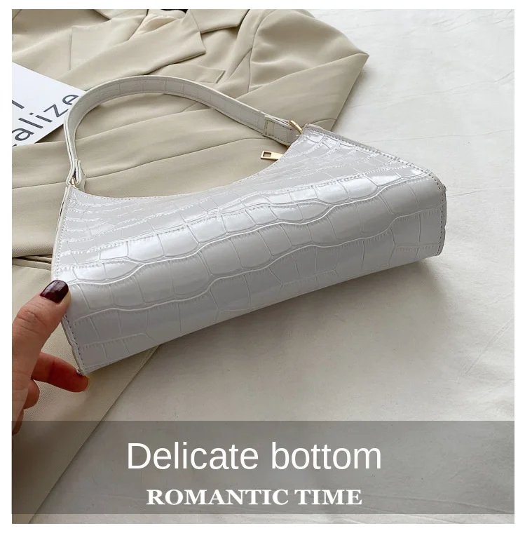 Fashion Exquisite Bag Retro Casual Women Totes Shoulder Bags Female Leather Solid Color Chain Handbag for Women
