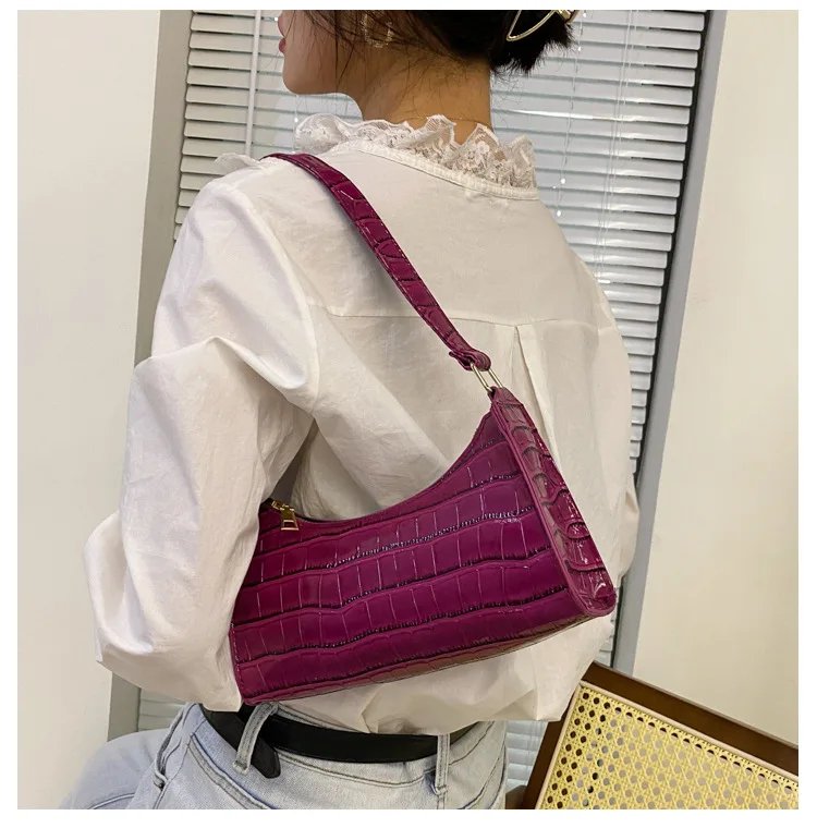 Fashion Exquisite Bag Retro Casual Women Totes Shoulder Bags Female Leather Solid Color Chain Handbag for Women