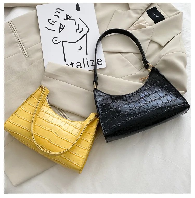 Fashion Exquisite Bag Retro Casual Women Totes Shoulder Bags Female Leather Solid Color Chain Handbag for Women