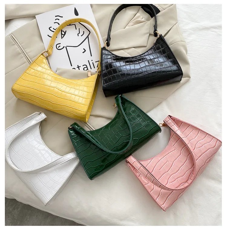 Fashion Exquisite Bag Retro Casual Women Totes Shoulder Bags Female Leather Solid Color Chain Handbag for Women