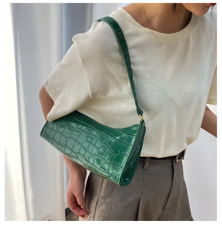 Fashion Exquisite Bag Retro Casual Women Totes Shoulder Bags Female Leather Solid Color Chain Handbag for Women