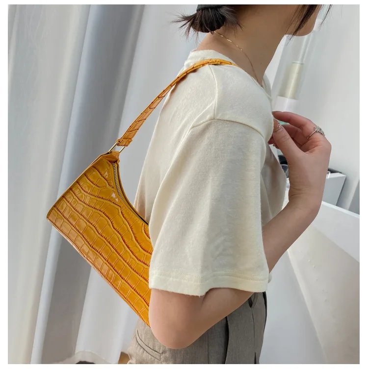 Fashion Exquisite Bag Retro Casual Women Totes Shoulder Bags Female Leather Solid Color Chain Handbag for Women