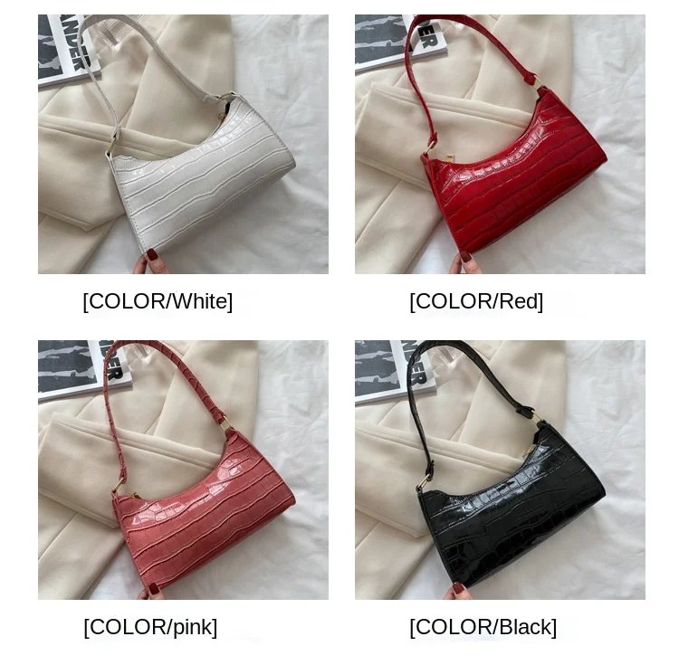 Fashion Exquisite Bag Retro Casual Women Totes Shoulder Bags Female Leather Solid Color Chain Handbag for Women