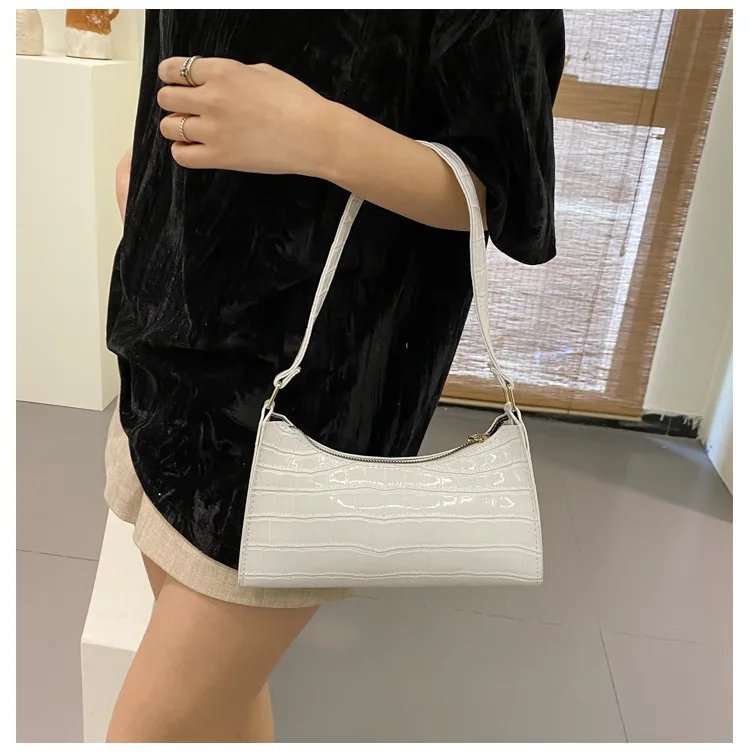 Fashion Exquisite Bag Retro Casual Women Totes Shoulder Bags Female Leather Solid Color Chain Handbag for Women