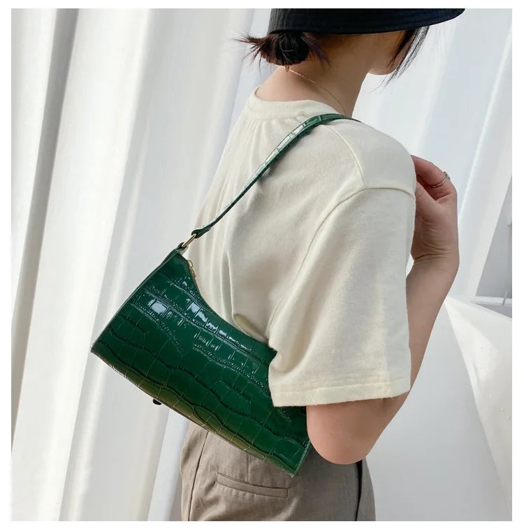 Fashion Exquisite Bag Retro Casual Women Totes Shoulder Bags Female Leather Solid Color Chain Handbag for Women