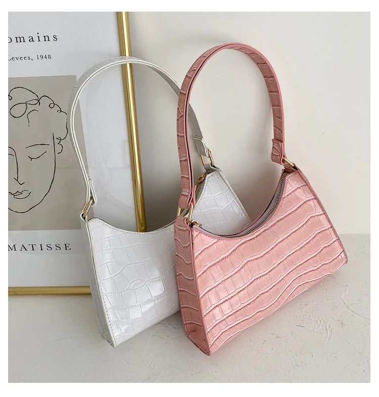 Fashion Exquisite Bag Retro Casual Women Totes Shoulder Bags Female Leather Solid Color Chain Handbag for Women