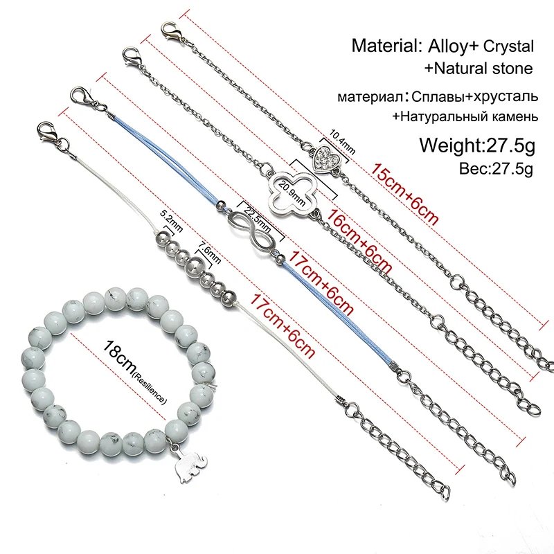 Bohemian Bracelet Set For women Shell Star Map Pineapple Heart Natural Stone Beads Chains Bangle Boho Jewelry Bohemian Bracelet Set For women Shell Star Map Pineapple Heart Natural Stone Beads Chains Bangle Boho Jewelry