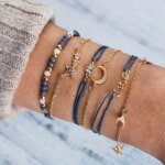 Bohemian Bracelet Set For women Shell Star Map Pineapple Heart Natural Stone Beads Chains Bangle Boho Jewelry - Image 4