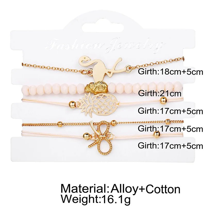 Bohemian Bracelet Set For women Shell Star Map Pineapple Heart Natural Stone Beads Chains Bangle Boho Jewelry Bohemian Bracelet Set For women Shell Star Map Pineapple Heart Natural Stone Beads Chains Bangle Boho Jewelry