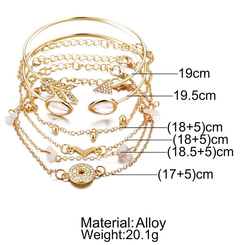 Bohemian Bracelet Set For women Shell Star Map Pineapple Heart Natural Stone Beads Chains Bangle Boho Jewelry Bohemian Bracelet Set For women Shell Star Map Pineapple Heart Natural Stone Beads Chains Bangle Boho Jewelry