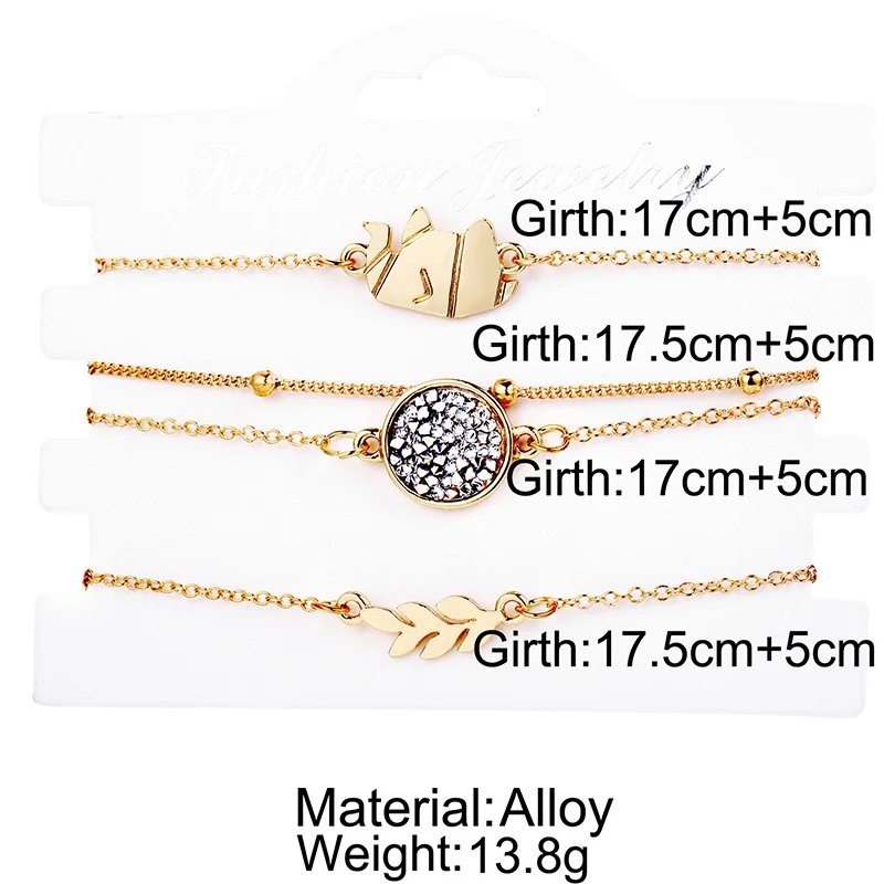 Bohemian Bracelet Set For women Shell Star Map Pineapple Heart Natural Stone Beads Chains Bangle Boho Jewelry Bohemian Bracelet Set For women Shell Star Map Pineapple Heart Natural Stone Beads Chains Bangle Boho Jewelry
