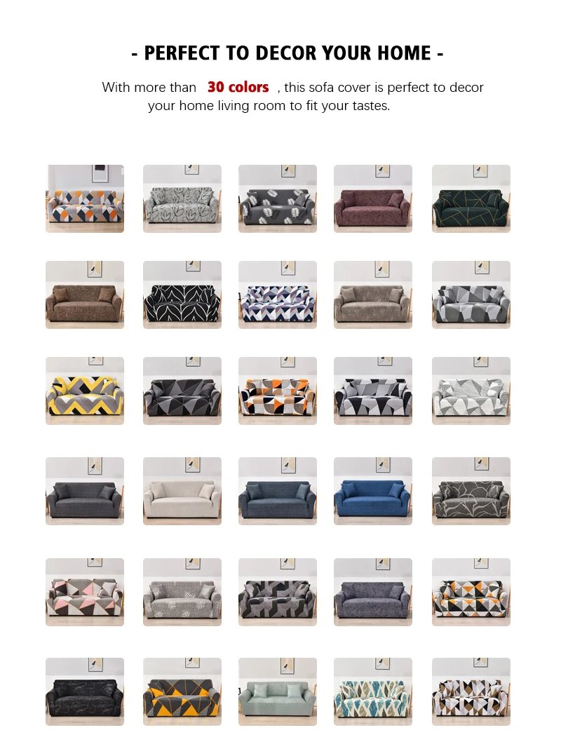 Coolazy Stretch Plaid Sofa Slipcover Elastic Sofa Covers for Living Room Funda Sofa Chair Couch Cover Home Decor 1/2/3/4-seater