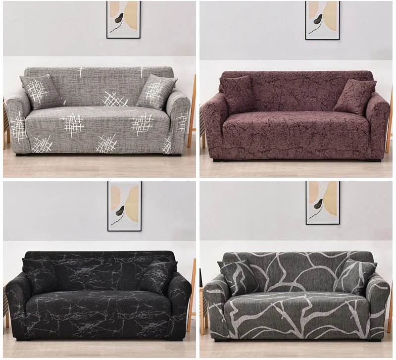 Coolazy Stretch Plaid Sofa Slipcover Elastic Sofa Covers for Living Room Funda Sofa Chair Couch Cover Home Decor 1/2/3/4-seater