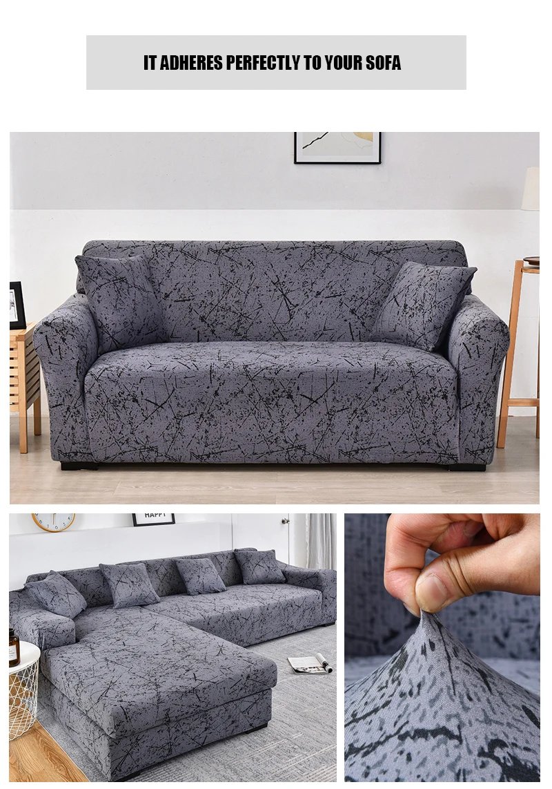 Coolazy Stretch Plaid Sofa Slipcover Elastic Sofa Covers for Living Room Funda Sofa Chair Couch Cover Home Decor 1/2/3/4-seater