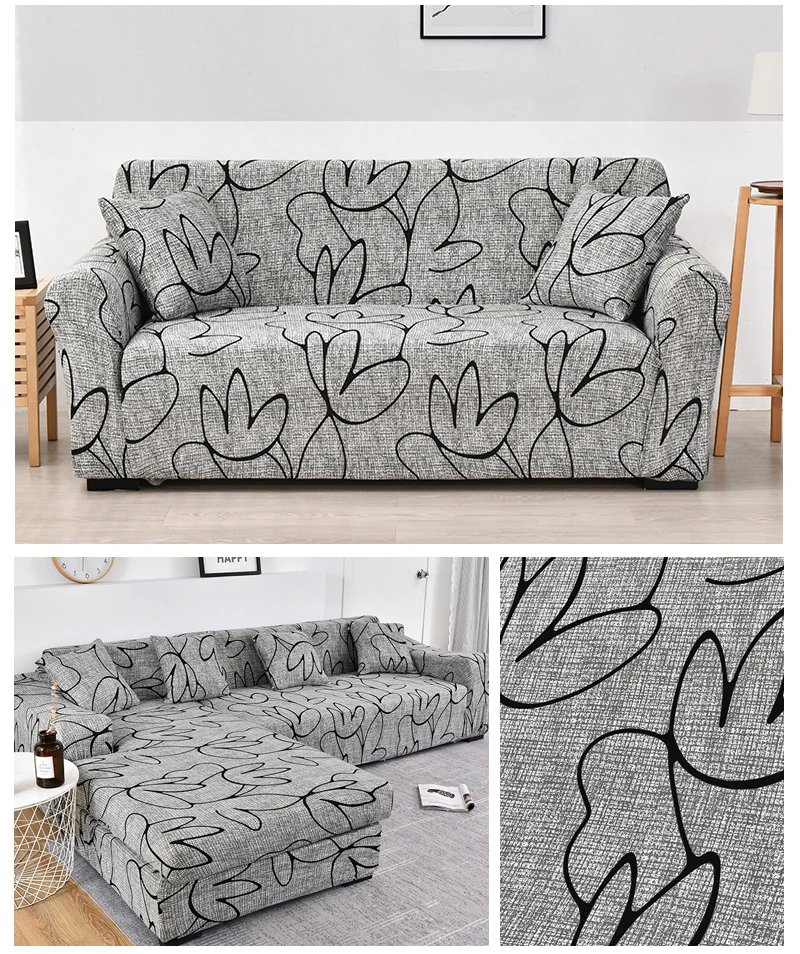 Coolazy Stretch Plaid Sofa Slipcover Elastic Sofa Covers for Living Room Funda Sofa Chair Couch Cover Home Decor 1/2/3/4-seater