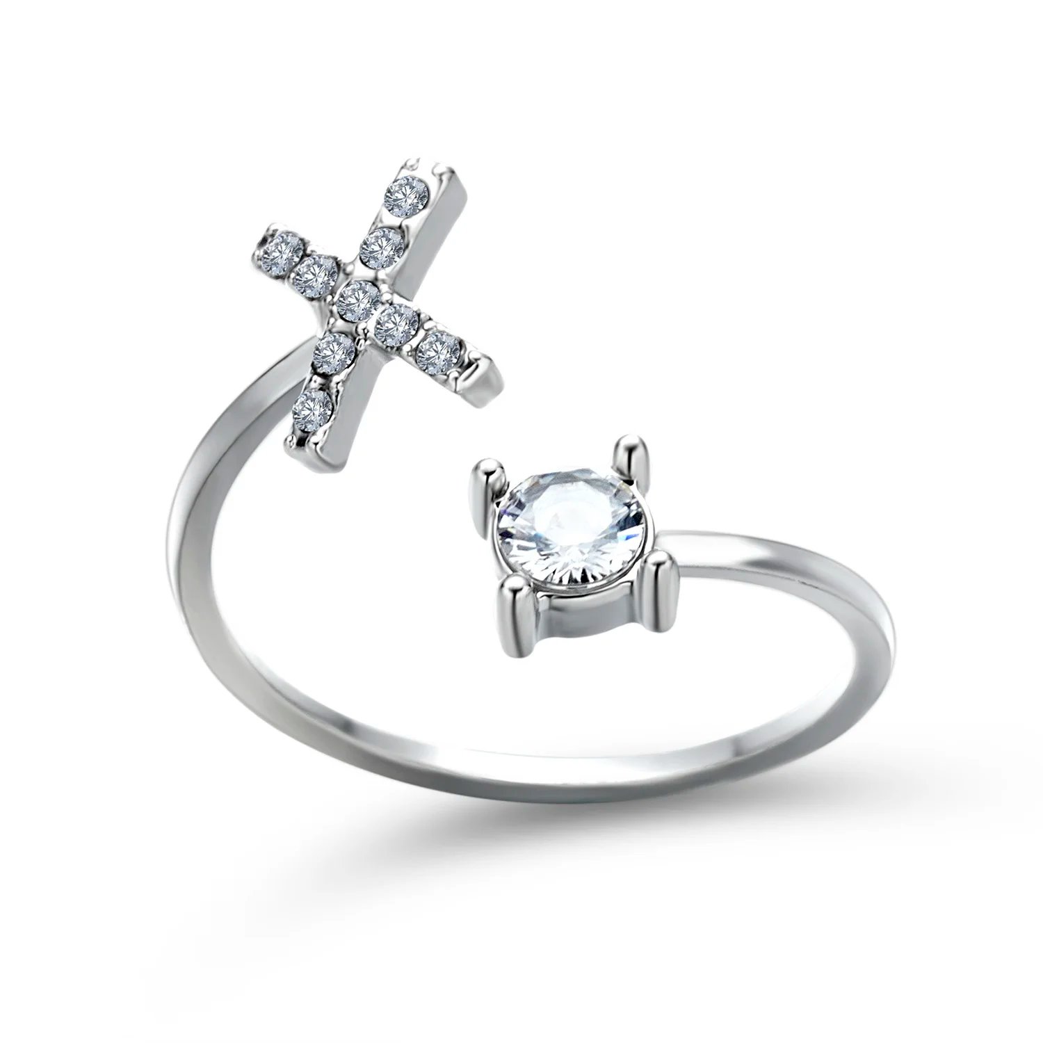 A-Z Letter Adjustable Opening Rings For Women Couple Alphabet Name Men Initials Ring Men Wedding Finger Jewelry Anillos Mujer