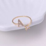 A-Z Letter Adjustable Opening Rings For Women Couple Alphabet Name Men Initials Ring Men Wedding Finger Jewelry Anillos Mujer - Image 3