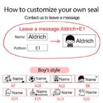 Children's Name Seal Custom Student's Name Stamp  Kindergarten Clothes Waterproof Name Sticker Will Not be Washed Off  Christmas - Image 5